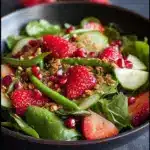 Strawberry, Snap Pea, and Mixed Green Salad Recipe