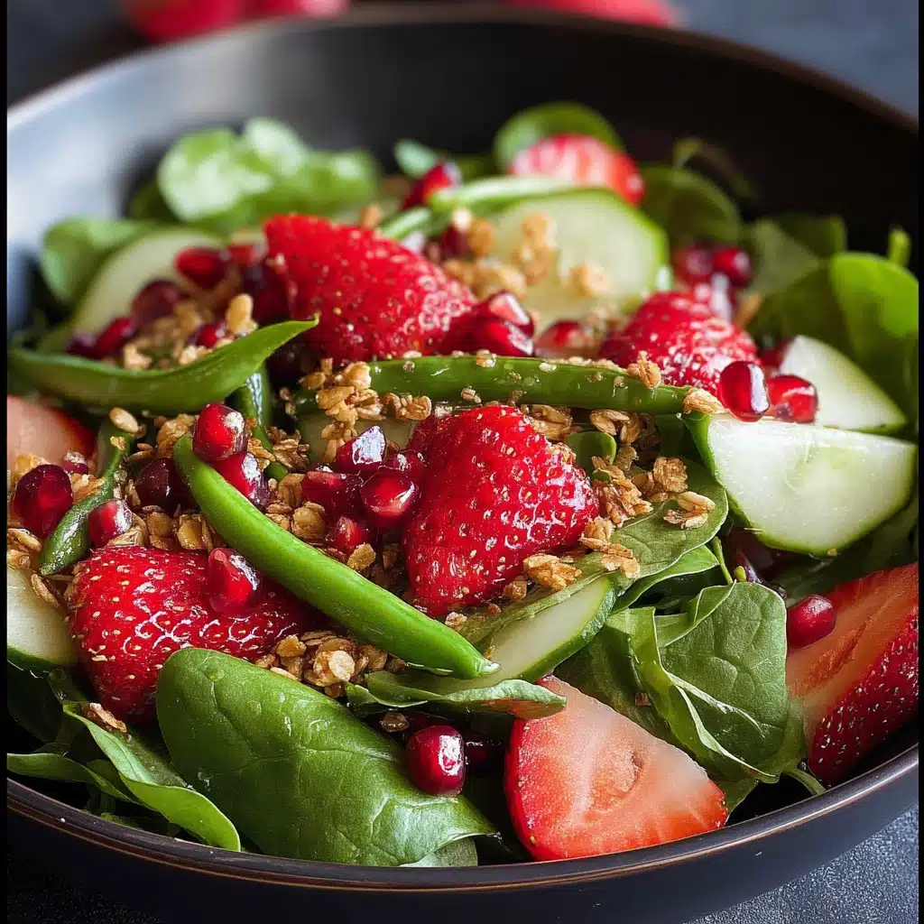 Strawberry, Snap Pea, and Mixed Green Salad Recipe - Recipe Image