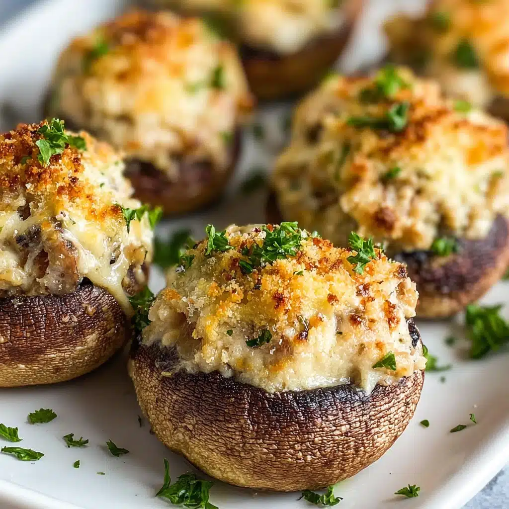 Chicken Stuffed Mushrooms Recipe - Recipe Image