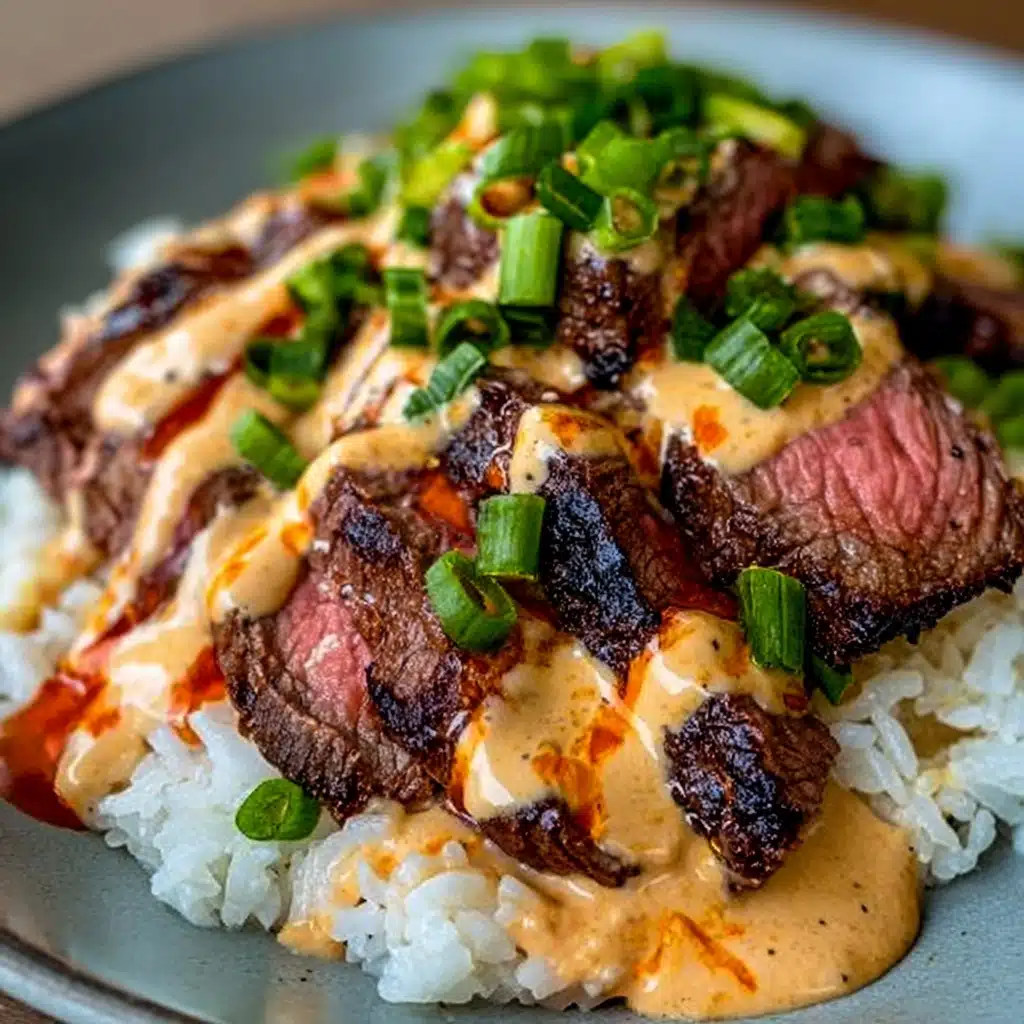 Korean BBQ Steak Rice Bowls Recipe - Recipe Image