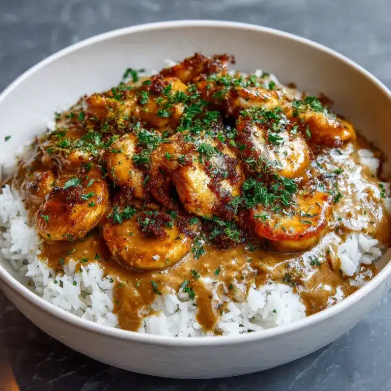 Smothered Chicken and Rice Recipe