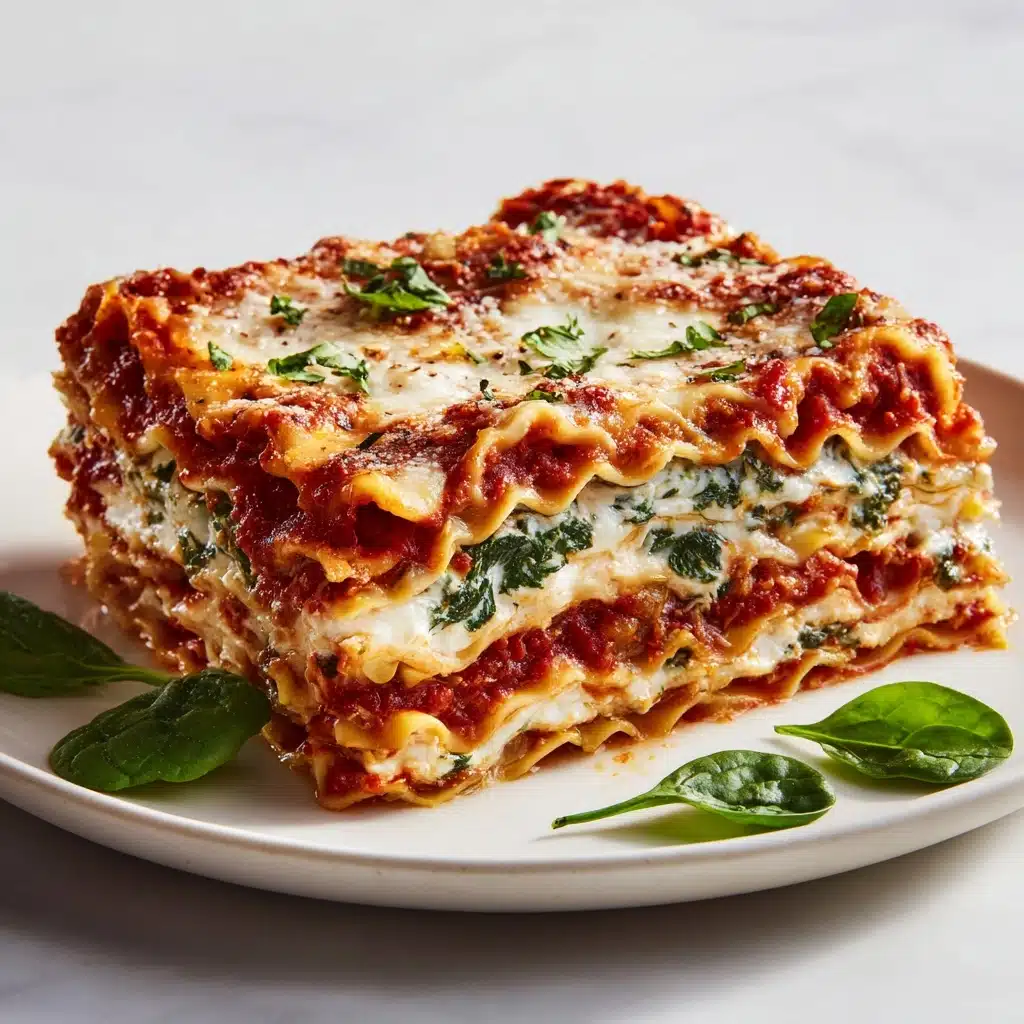 Lasagna With Spinach and Roasted Zucchini Recipe - Recipe Image