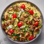 Grilled Balsamic Chicken and Vegetable Orzo Recipe