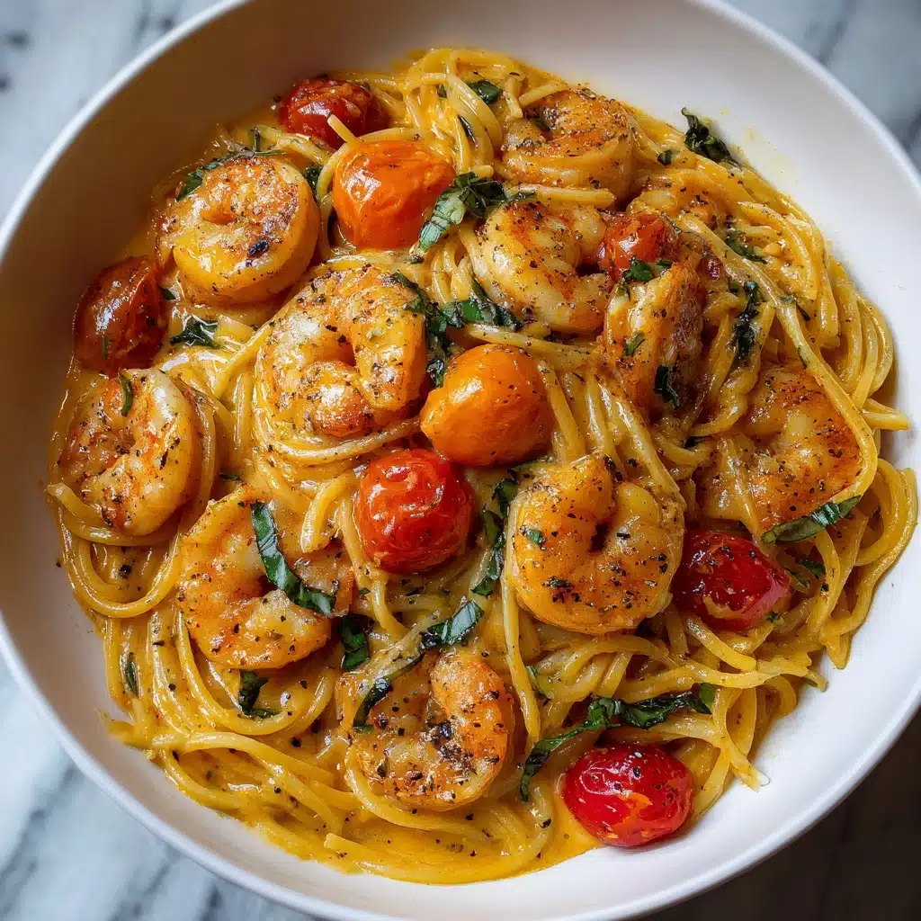 Spaghetti mit Garnelen in Frischkäsesauce Recipe - Recipe Image