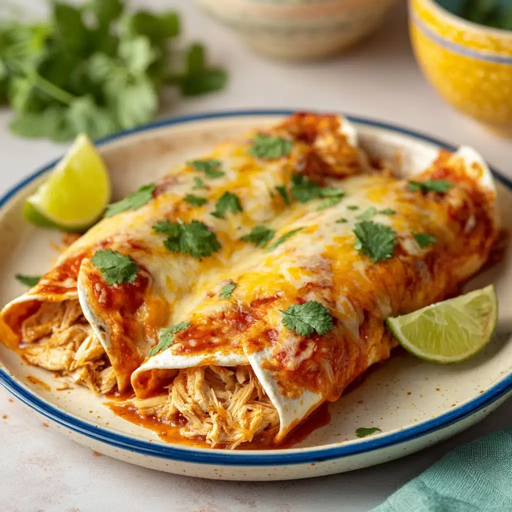 High Protein Chicken Enchiladas (30-minute) Recipe