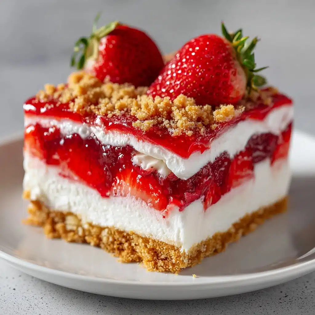 Strawberry Jello Lasagna Recipe - Recipe Image