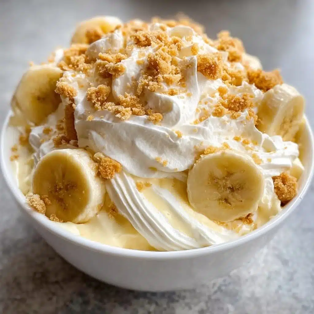 Easy Banana Pudding Fluff Salad Recipe - Recipe Image