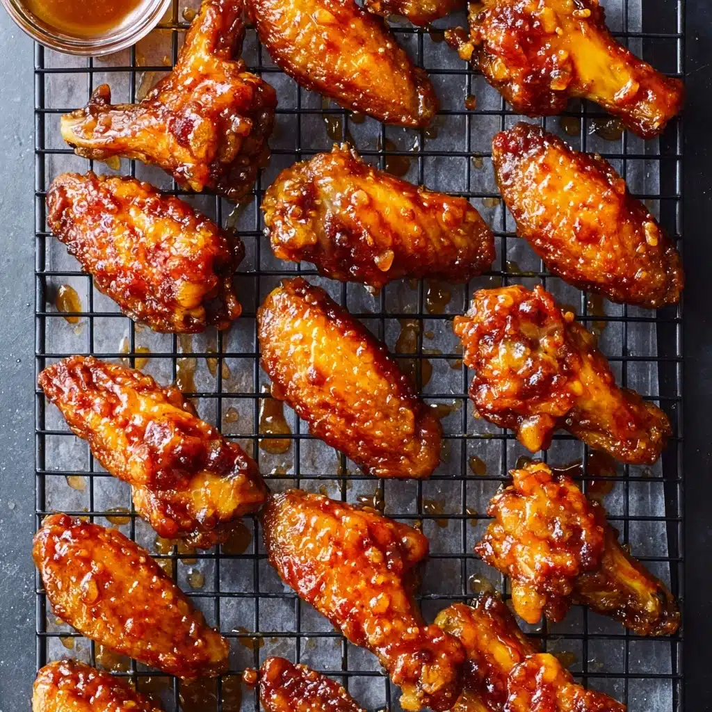 Hot Honey Peach Wings Hot Wings with Honey and Peach Recipe