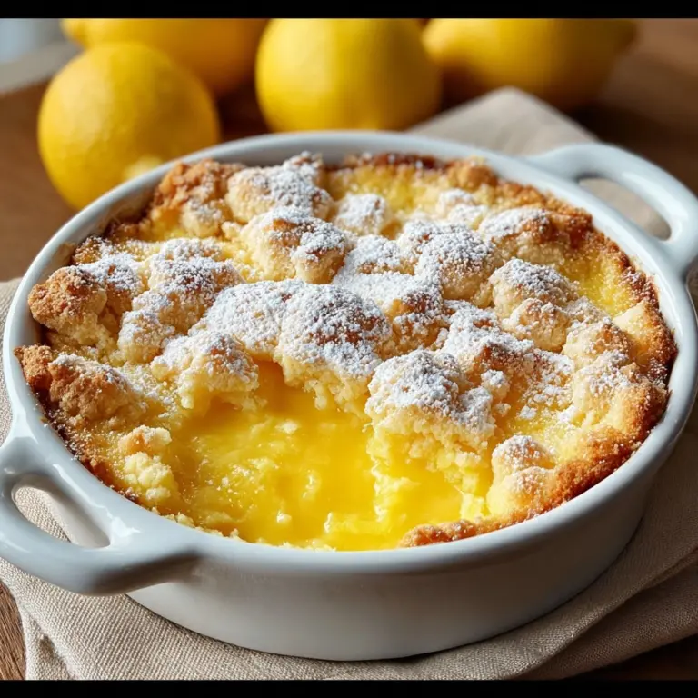 Magic Lemon Cobbler: A Sweet, Tangy Dessert Delight Recipe