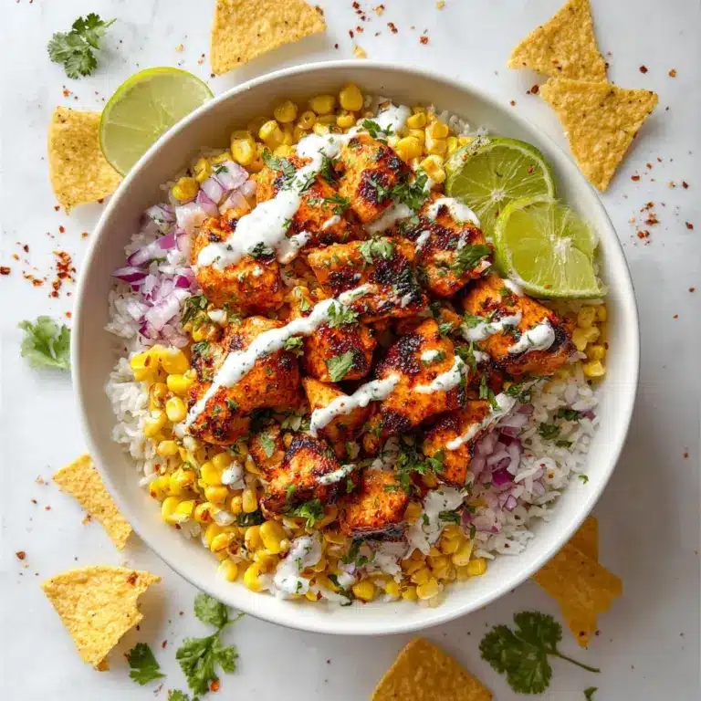 Street Corn Chicken Rice Bowl Recipe