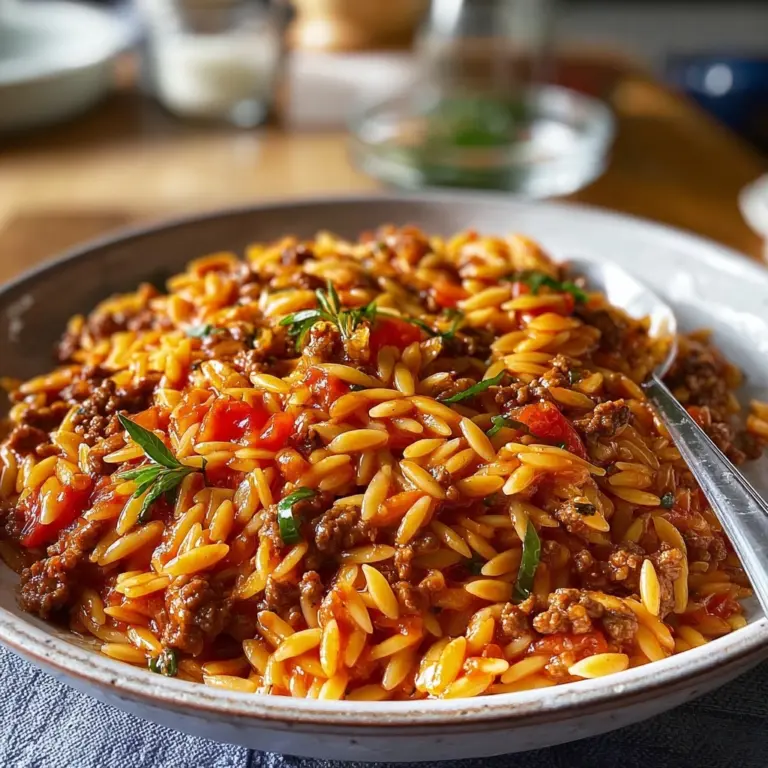 Ground Beef Orzo Recipe