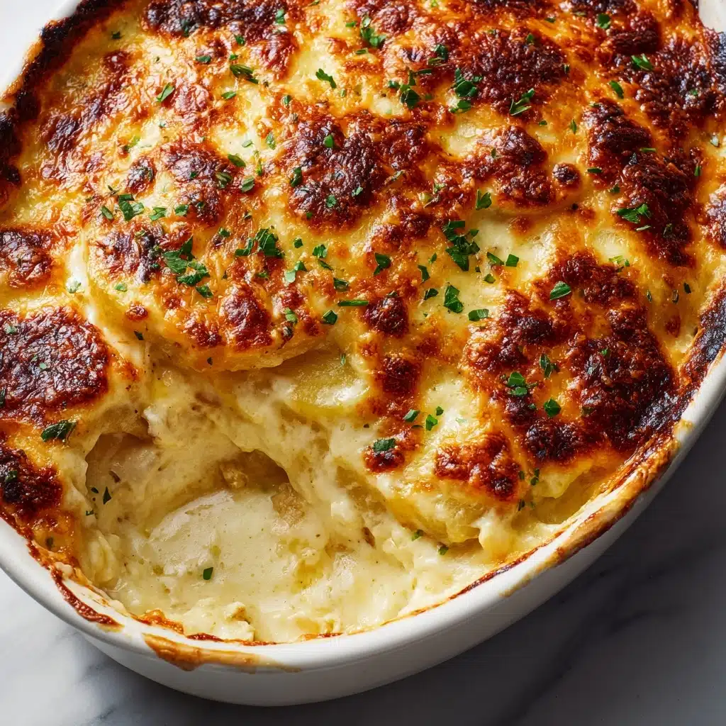 Smothered Pork Chop Scalloped Potato Casserole Recipe - Recipe Image