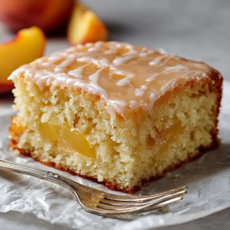 Brown Sugar Peach Cake Recipe