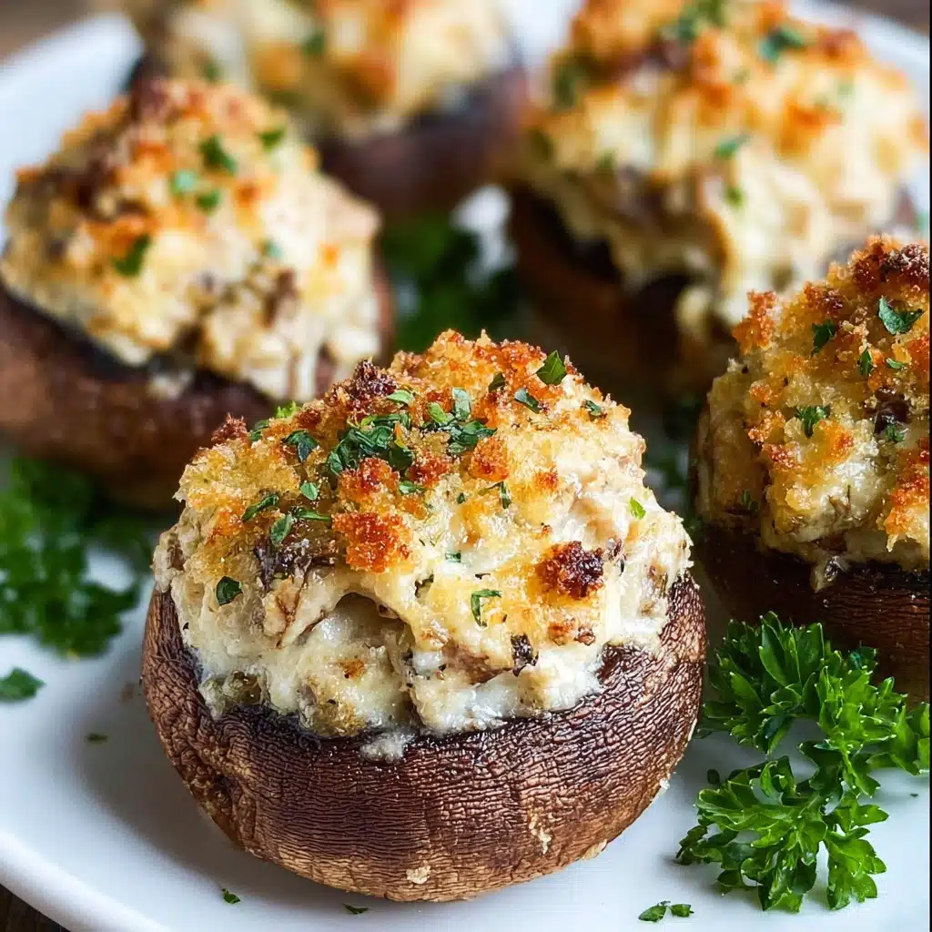 Chicken Stuffed Mushrooms Recipe - Recipe Image