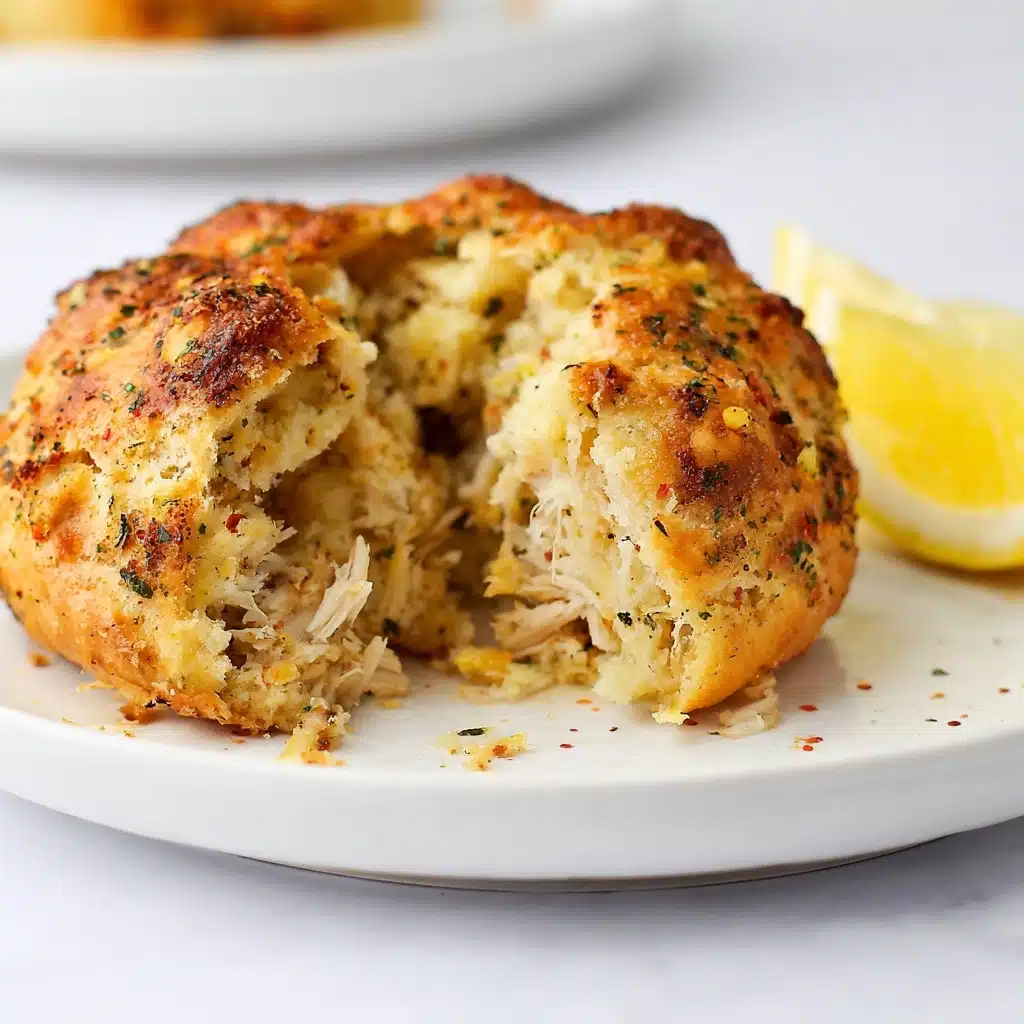 Crab Stuffed Cheddar Bay Biscuits with Lemon Butter Recipe - Recipe Image