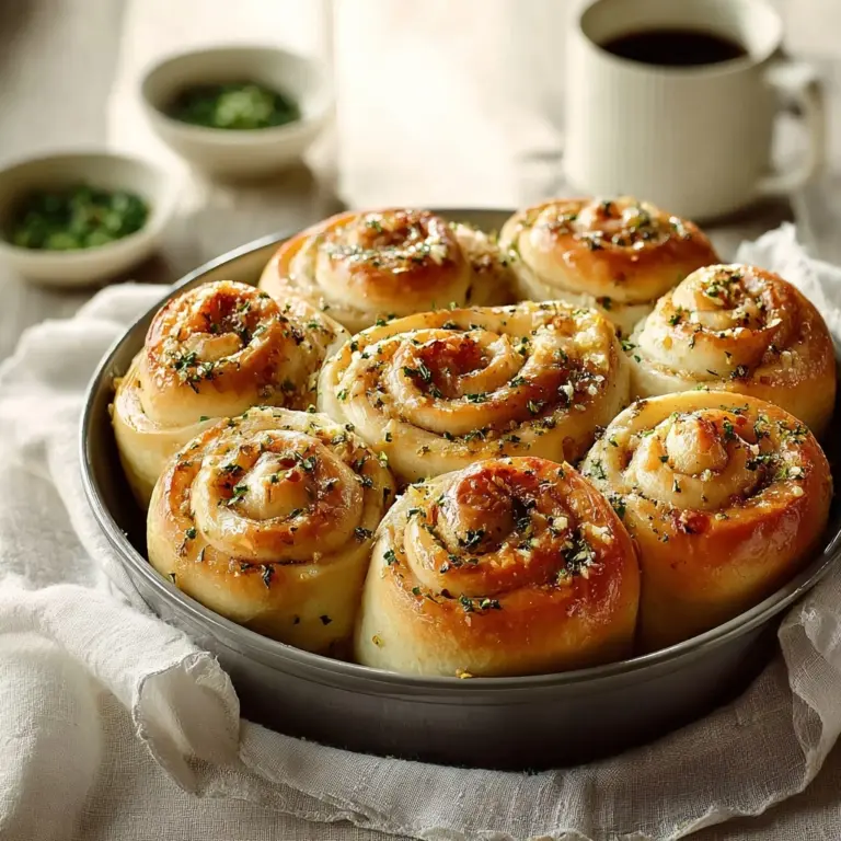 Garlic Swirl Rolls: A Flavorful Delight Recipe
