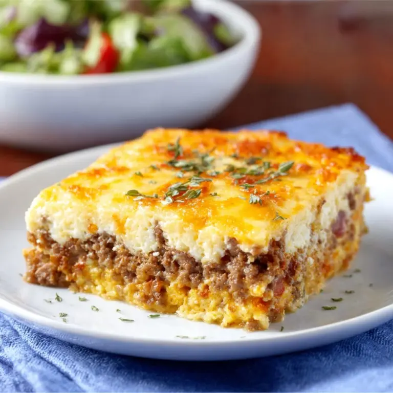 Low-Carb Bacon Cheeseburger Casserole Recipe