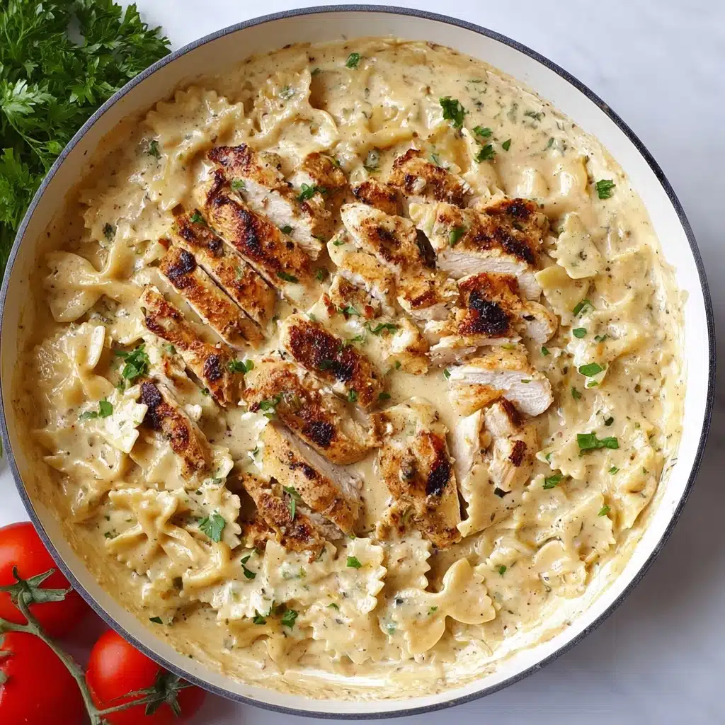 Chicken Garlic Parmesan Pasta Recipe - Recipe Image