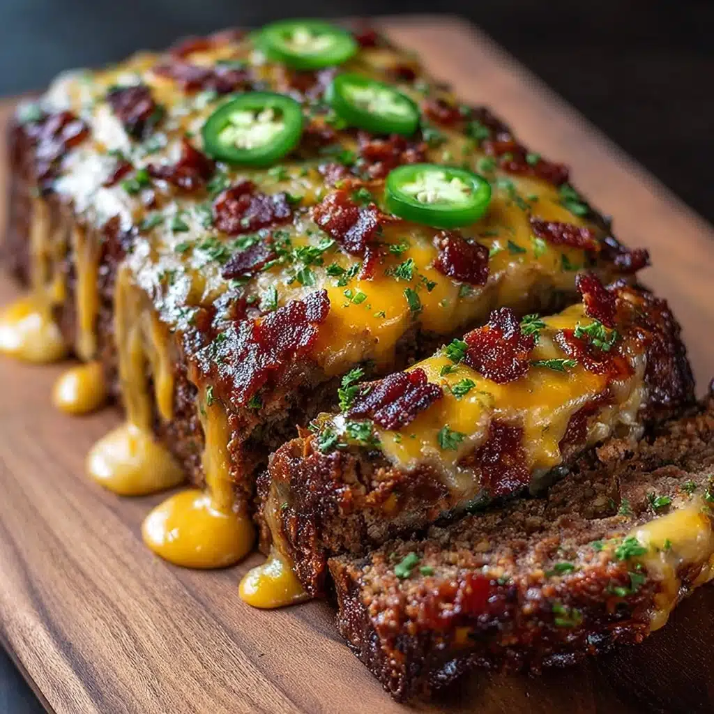 Smoky Jalapeño Popper Meatloaf with Creamy Ranch Drizzle Recipe - Recipe Image