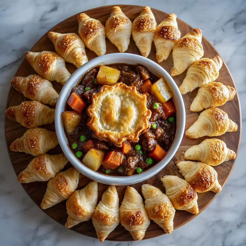 Chicken Pot Pie Casserole with Crescent Rolls Recipe - Recipe Image