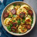 Classic Perogies and Sausage Skillet Recipe