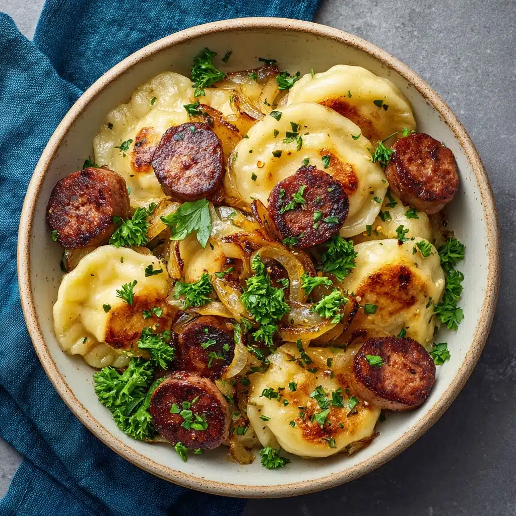 Classic Perogies and Sausage Skillet Recipe