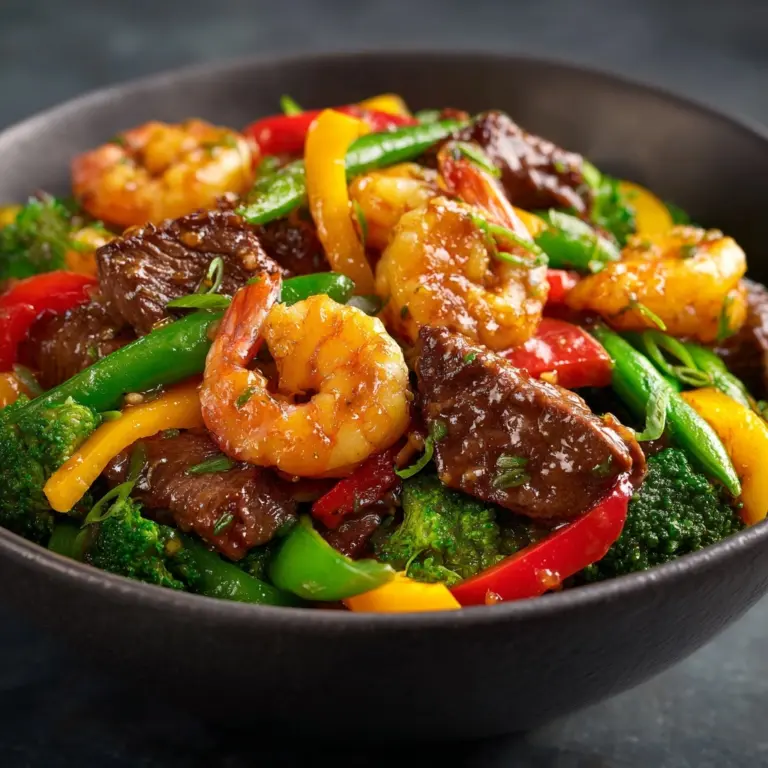 STEAK AND SHRIMP STIR FRY Recipe