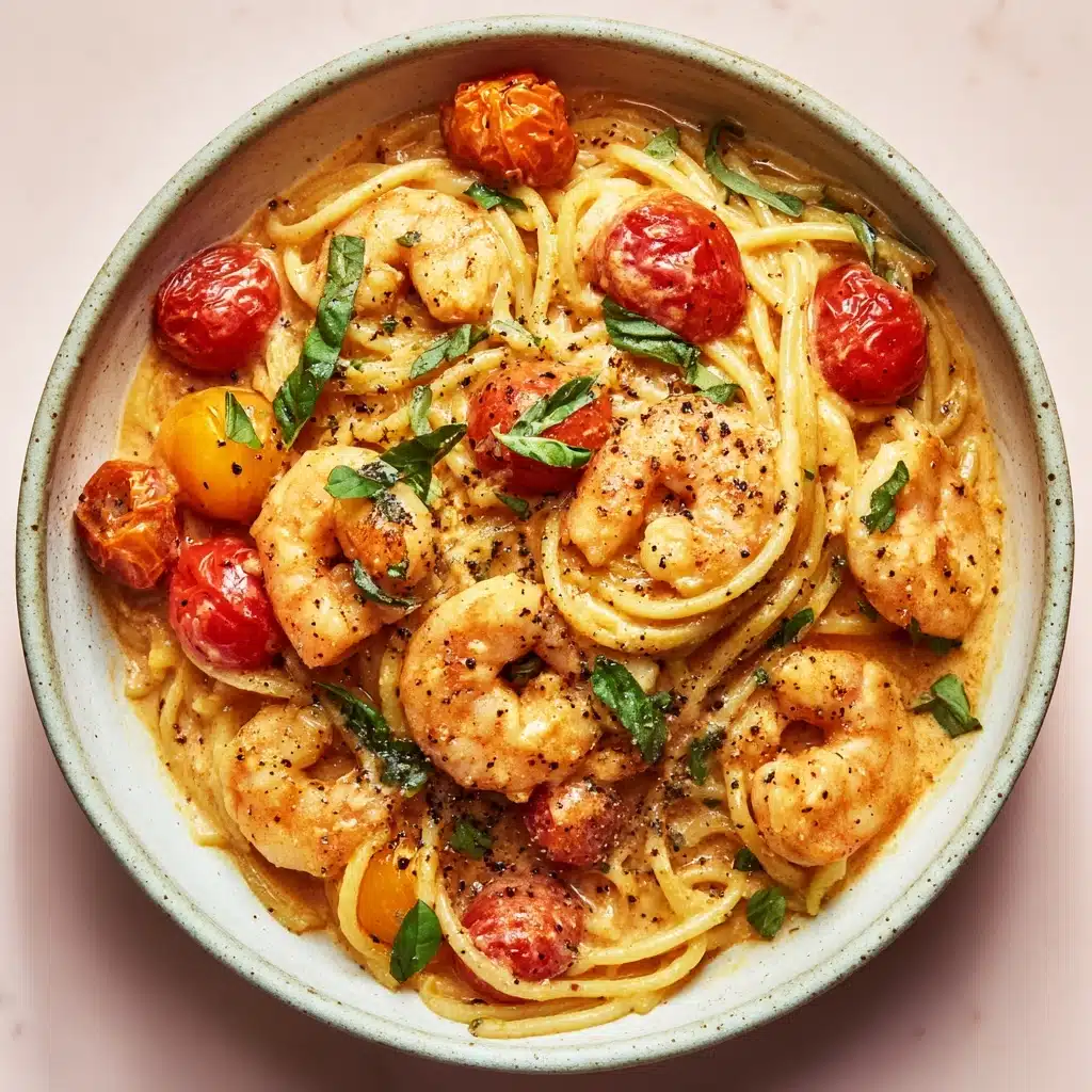 Spaghetti mit Garnelen in Frischkäsesauce Recipe - Recipe Image