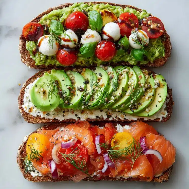 Avocado Toast (6 Ways!) Recipe