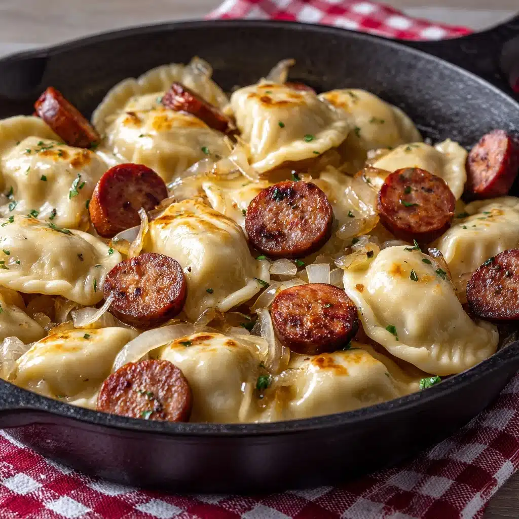 Pierogies and Kielbasa Recipe - Recipe Image