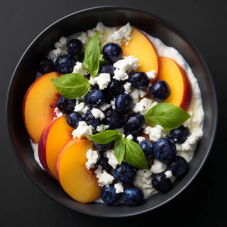 Blueberry Peach Feta Salad Recipe