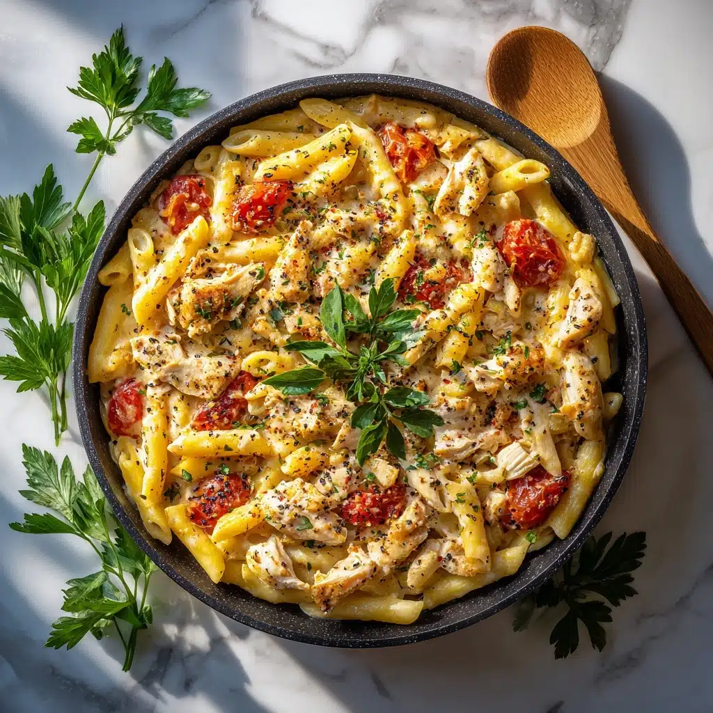 Crock Pot Creamy Cajun Chicken Pasta Recipe - Recipe Image