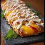 Peach Cream Cheese Braided Danish Recipe