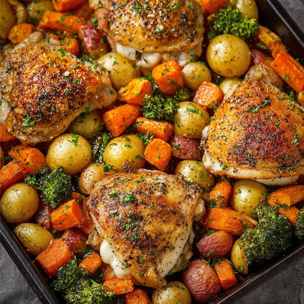 One Pan Chicken and Vegetables Dinner Recipe