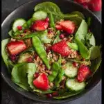 Strawberry, Snap Pea, and Mixed Green Salad Recipe