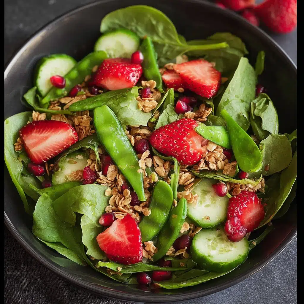 Strawberry, Snap Pea, and Mixed Green Salad Recipe