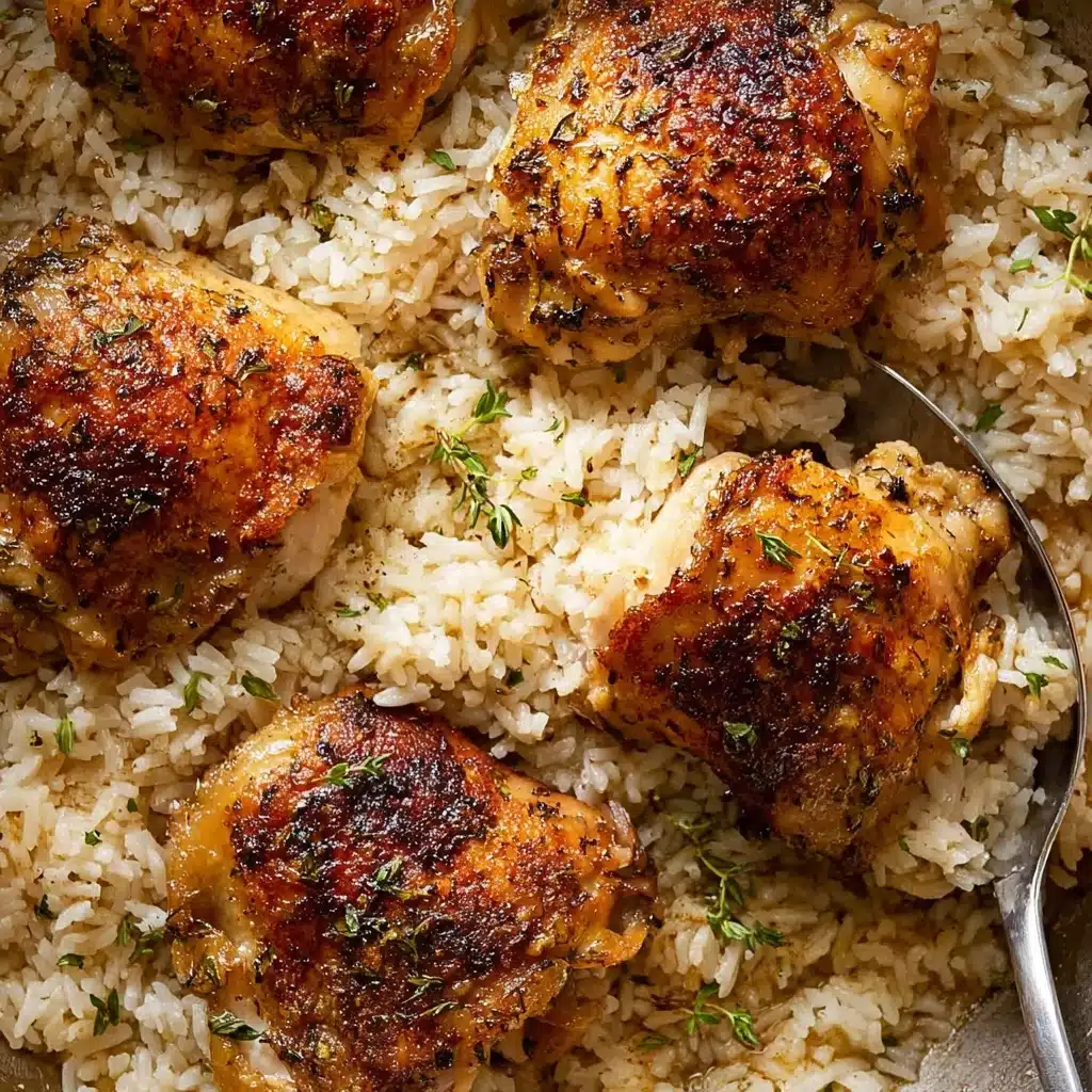 Oven Baked Chicken and Rice Recipe - Recipe Image