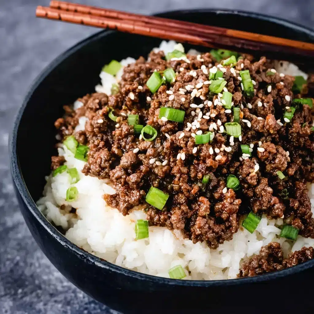 Korean Ground Beef and Rice Bowls Recipe - Recipe Image