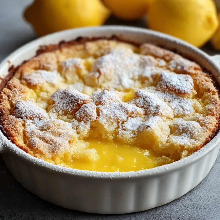 Magic Lemon Cobbler: A Sweet, Tangy Dessert Delight Recipe