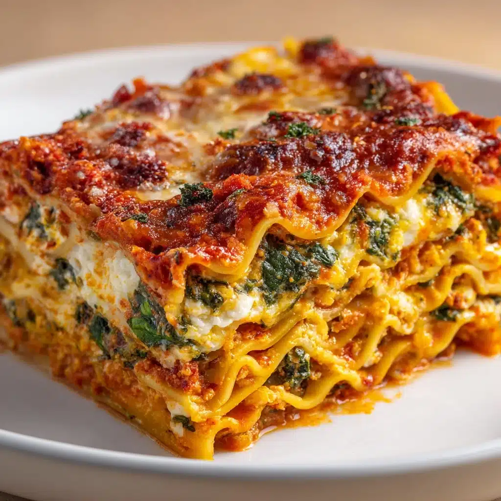 Lasagna With Spinach and Roasted Zucchini Recipe - Recipe Image