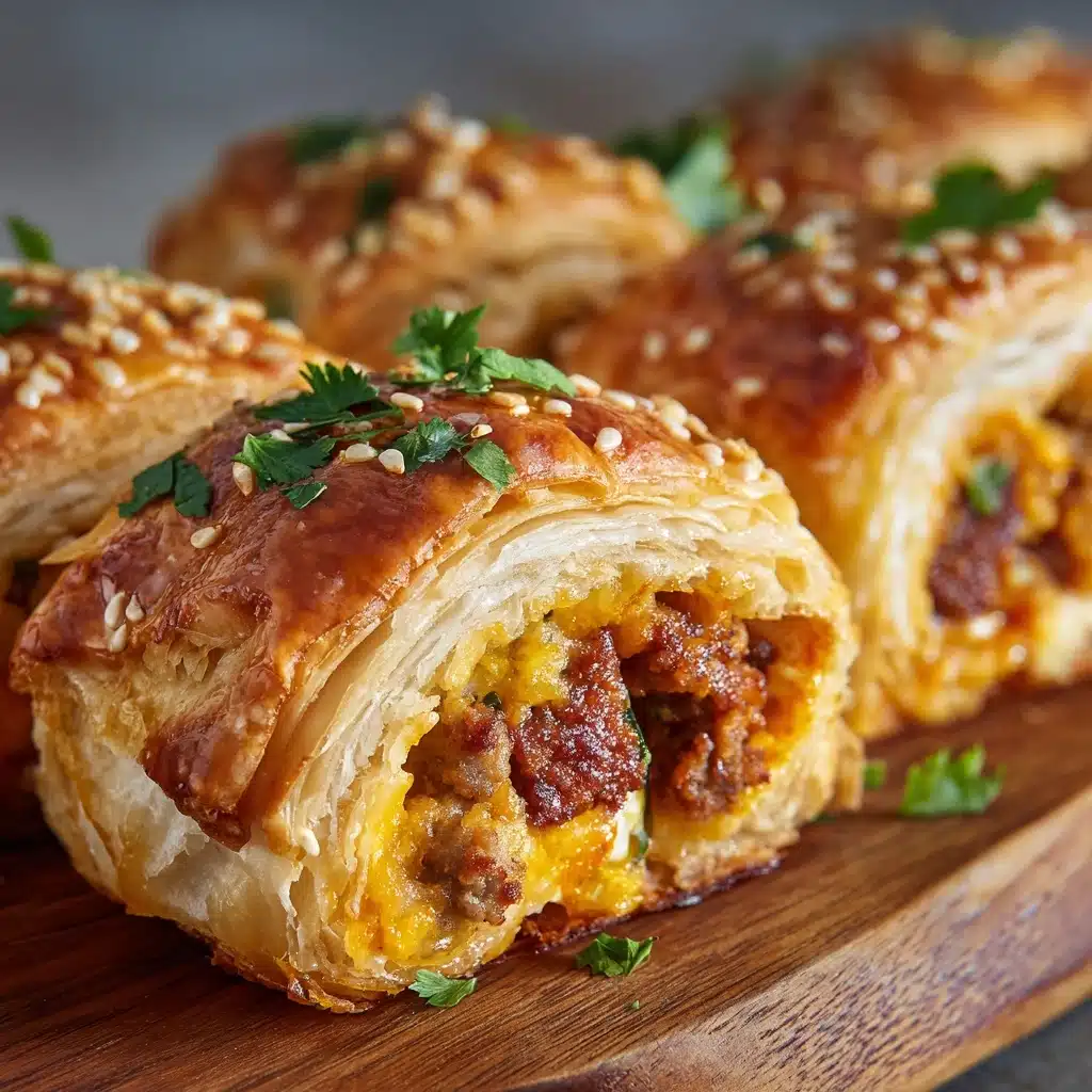 Garlic Butter Bacon Cheeseburger Rollups Recipe