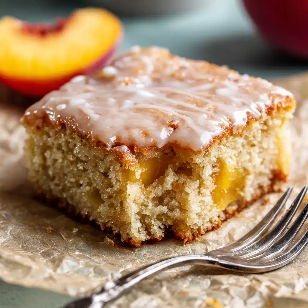 Brown Sugar Peach Cake Recipe - Recipe Image