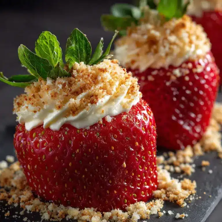 Cheesecake Stuffed Strawberries Recipe