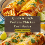 High Protein Chicken Enchiladas (30-minute) Recipe
