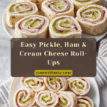 Pickle, Ham & Cream Cheese Tortilla Roll-Ups Recipe