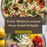 Mediterranean Orzo Salad Recipe