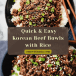 Korean Ground Beef and Rice Bowls Recipe