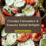 Creamy Cucumber and Tomato Salad Recipe