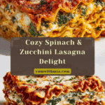 Lasagna With Spinach and Roasted Zucchini Recipe