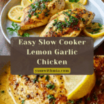 Slow Cooker Lemon Garlic Chicken Recipe